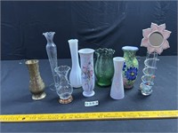 Vases-Brass/Glass/Ceramic