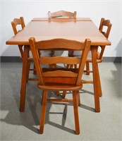 Maple Dining Table & 4 Chairs