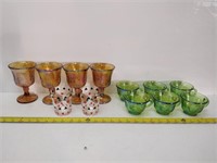 vintage carnival goblets and glasses