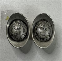 (2) CHINESE QING DYNASTY SILVER INGOTS
