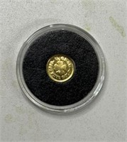 1/2g GOLD MONARCH PRECIOUS COIN