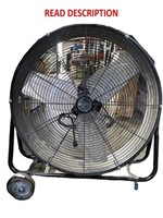 $149  Utilitech 24-in 2-Speed Indoor Black Fan