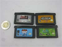 4 jeux pour Nintendo Game Boy Advance dont The