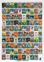 Charles Schultz Peanuts Uncut Trading Card Sheet