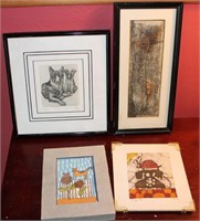 Small framed decor lot