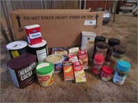 Box lot-all in date spices