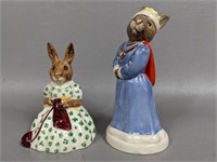 Two Royal Doulton Bunny Figurines