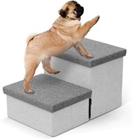 SEALED-2-Tier Foldable Pet Stairs, 50lbs