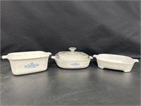 Corningware P9 (9") and P-4-B (7" x 5.5")