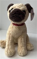 FAO Schwarz Pug Dog Heart Stuffed Animal