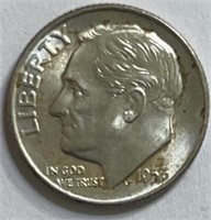 1955D Roosevelt Dime Silver