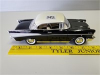 1957 Chevy Bel Air, Black 1:24 Scale Die Cast Car