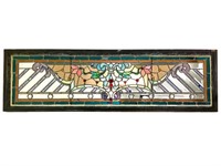 Lg Horizontal Architectural Stained Glass Window