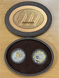 2001 Guglielmo Marconi 2 Coin Set