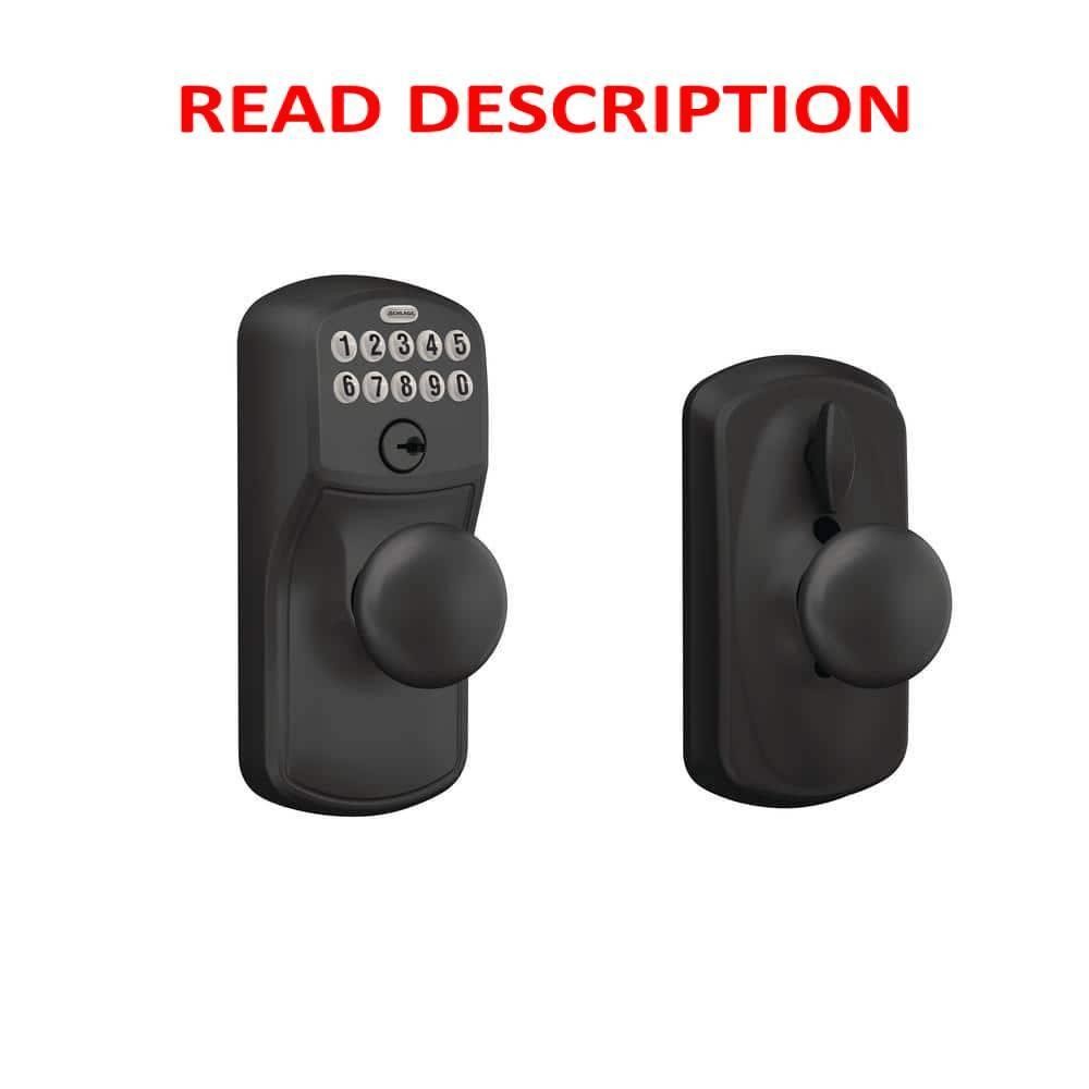 $150  Matte Black Electronic Plymoth Door Lock