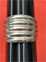 Sz.9 Sterling Silver Ring 7.43 Grams