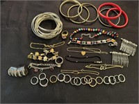 Bracelets, Rings, Anklets, Hair Combs