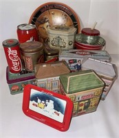 Vintage Coca Cola Tins Group 1