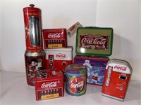 Vintage Coca Cola Tins Group 2