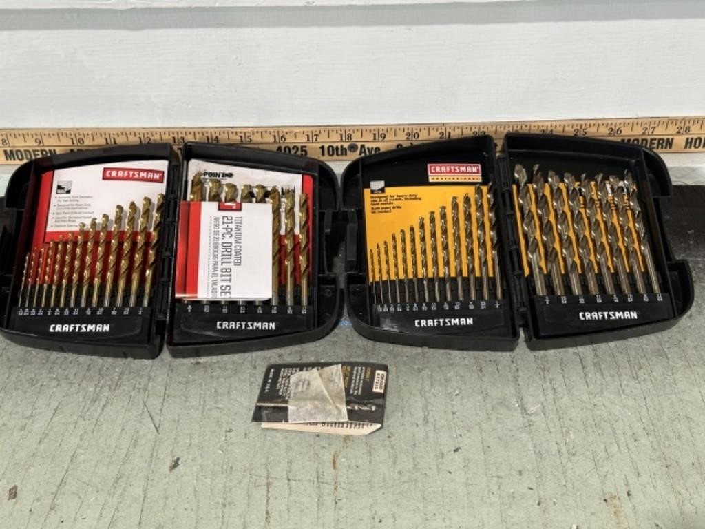 NEW CRAFTSMAN DRILL BIT SETS