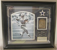 Emmitt Smith 2010 HOF Bronze Dedication Plaque