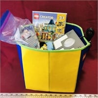 Lego Carrying Bag Filled With Assorted Lego Pieces