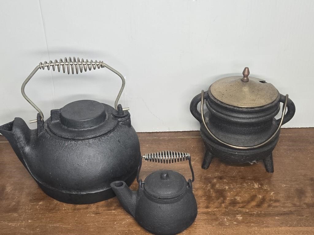 (3) CAST IRON PIECES