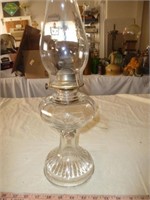 Vintage Glass Oil Lamp / Hurricane Lamp