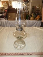 Vintage Glass Oil Lamp / Hurricane Lamp