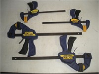 (4) Irwin Bar Clamps  6 & 12 inch