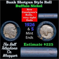 Buffalo Nickel Shotgun Roll in Old Bank Style 'Bel