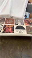 8 Record Albums 1970’s & 1980’s Rock