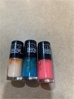 Pack of 3 Maybelline Color Show Nail Polish