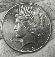1928 Peace Silver Dollar Unc.