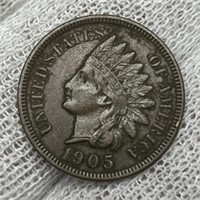 1905 Indian Head Cent XF Nice w/