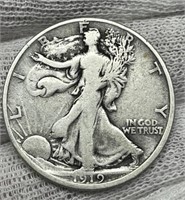 1919-D W. Liberty Half Dollar F15