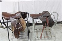 2 English Saddles