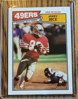 1987 Topps 2nd Year Jerry Rice Card