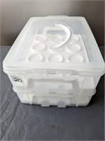 Cupcake Carrier with Lid - Holds 24 Cupcakes