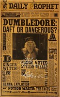 Signed Harry Potter Gambon Poster