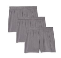 L Pack of 3 Amazon Essentials Men's Relaxed-Fit