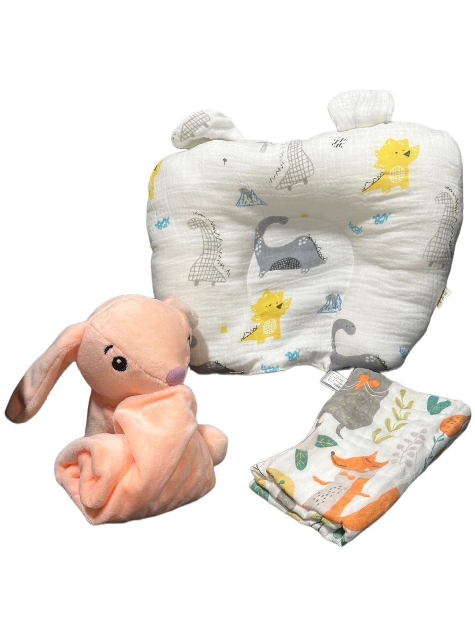 3 Packs of MOWAYSERS Baby Pillow (Peach)
