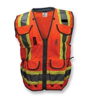 RADWEAR SV55 Two Tone Engineer Vest, 2XL, Orange