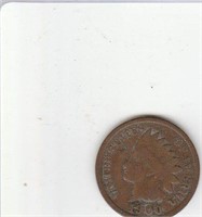 1900 US Copper Indian Head Penny