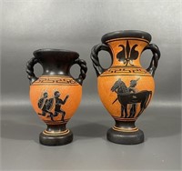 Two Greek Amphora Vases