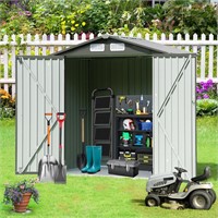 Metal Outdoor Storage Shed 6x4ft with Lock