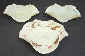 (3)  NW Custard Glass Bowls