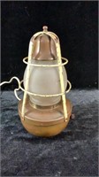 Vintage Brass Buoy Lamp W/ Bell
