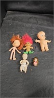 Vtg Small Dolls