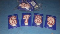 Bag of number birthday candles 12 pieces